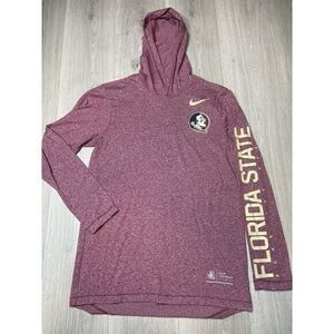 Florida‎ State University FSU Shirt Hoodie Women Small Red Seminoles Spell out